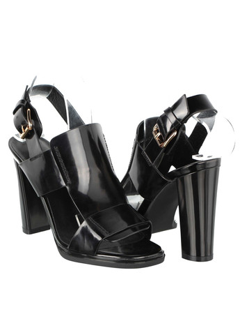 Черные женские босоножки 7163 Wit Mooni с ремешком