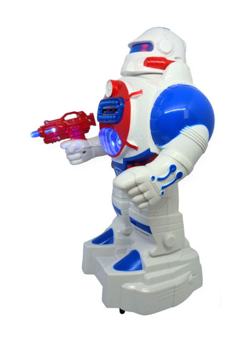 Робот полицейский большой робокоп двигается с подветкой ходит звуковые эфекты умеет стрелять на батарейках No Brand (269463375)