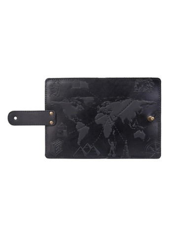 Обложка для паспорта из кожи «7 wonders of the world» PB-03S/1 Shabby Alga Темно-зеленый Hi Art (268371881)