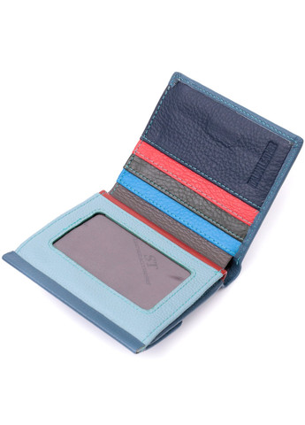 Стильний жіночий гаманець середнього розміру 19497 Бірюзовий st leather (278000998)