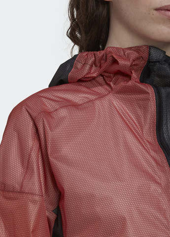 Помаранчева демісезонна куртка-дощовик terrex agravic 2.5-layer adidas