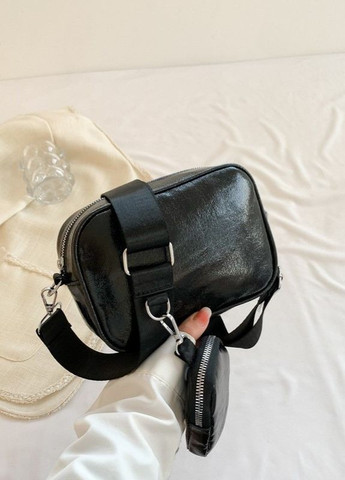 Женская классическая сумка 9137 кросс-боди через плечо черная No Brand (276253780)
