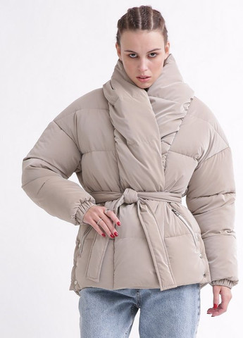 Бежевая зимняя женская зимняя куртка X-Woyz