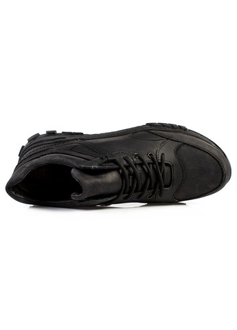 Черные зимние ботинки мужские бренда 9500893_(1) ModaMilano