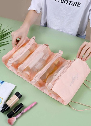 Жіноча косметичка рол рожева No Brand (266340634)