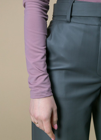 Серые классические зимние палаццо брюки CHICLY