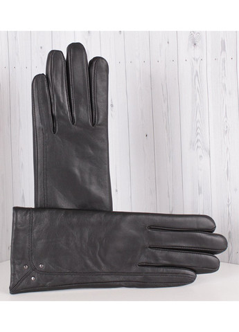 Перчатки женские кожаные L012-1T черные демисезонные De Esse (267150862)