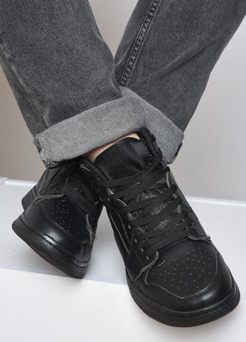Черные осенние ботинки мужские демисезонные черного цвета Let's Shop