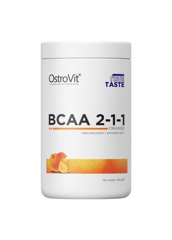 BCAA 2-1-1 400 g /40 servings/ Orange Ostrovit (268464473)