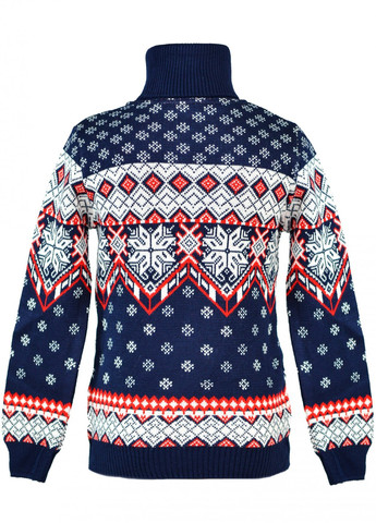 Синий зимний светри светр сніжинки (снежинки)17200-706 Lemanta