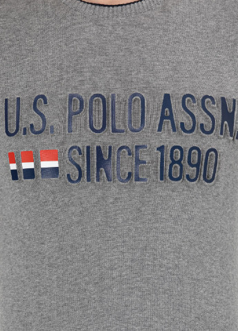 Светло-серый свитер мужской U.S. Polo Assn.
