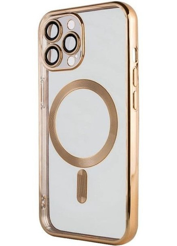 Хромовый чехол TPU Chrome Magnetic с защитой камеры для Apple iPhone 14 Pro Max (6.7") с MagSafe Gold No Brand (278643221)