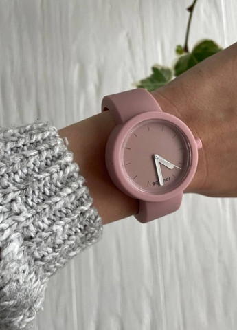 Жіночий силіконовий годинник-конструктор actimer, пудровий ремінець, циферблат mate nude More (257986118)