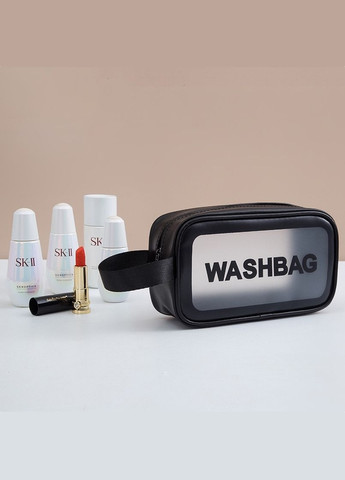 Жіноча косметичка органайзер WASHBAG SMALL з однією ручкою чорна No Brand (266345219)