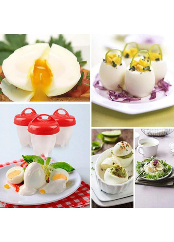 Набір із 6 силіконових форм для варки яєць без шкаралупи (пашот) Kitchen Master (263135962)