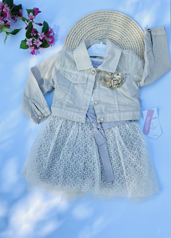 Бежевое платье летние для девочек с пиджаком Murat baby (259365855)