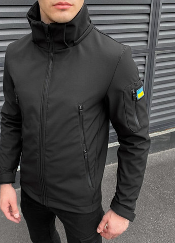 Черная демисезонная куртка motive черный Pobedov