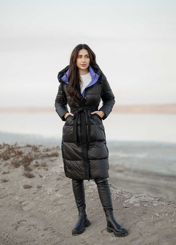 Чорне зимнє Жіноче зимове пальто 807182 Yimosis