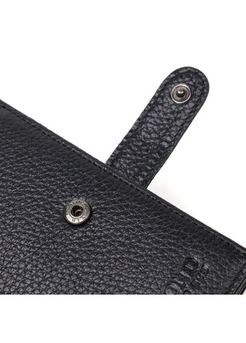 Портмоне для чоловіків з натуральної зернистої шкіри 22055 Чорний Bond (262157993)