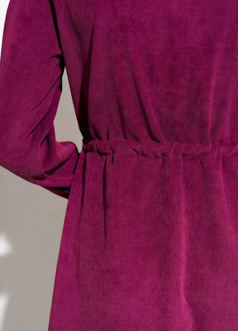 Бордовое повседневный, кэжуал невероятное трендовое платье из микровельвета InFashion однотонное
