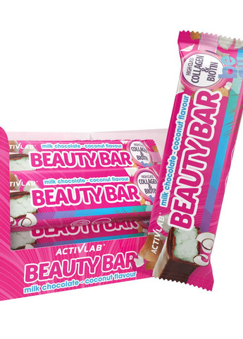 Протеїновий батончик Beauty Bar 50 g (Milk Chocolate Coconut) ActivLab (258482504)