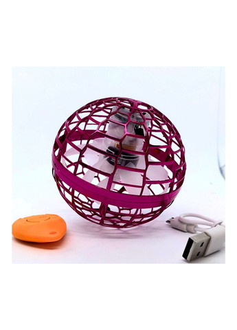 Шар літаюча куля світиться бумеранг м'ячик Boomerag Spinner Fly Nova Pro малиновий No Brand (269463374)