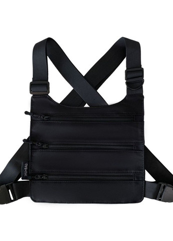 Нагрудная сумка 6020 TOYU BAG бронежилет черная No Brand (276386909)
