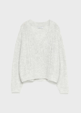 Світло-сірий пуловер зима,світло-сірий, Stradivarius