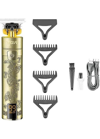 Машинка-триммер для стрижки волосся V-076 бездротова акумуляторна Bronze VGR (260264670)