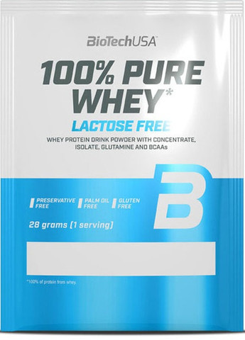 100% Pure Whey Lactose Free 28 g /1 servings/ Black Biscuit Biotechusa (257079542)