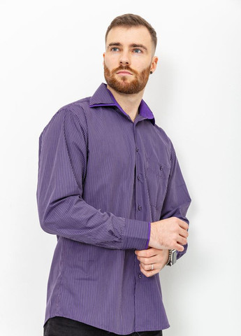 Фиолетовая кэжуал рубашка в полоску Let's Shop