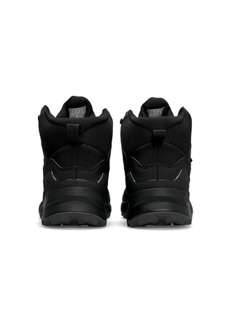 Черные зимние кроссовки мужские, вьетнам adidas Terrrex Swift R Gore Tex Fur Black Grey