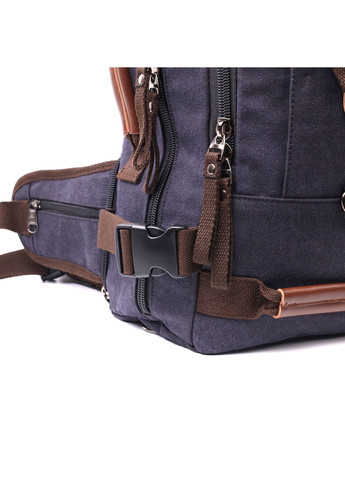 Большой рюкзак-трансформер в стиле милитари из плотного текстиля 22157 Черный Vintage (267948748)