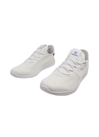 Білі кросівки чоловічі з текстилю, на низькому ходу, на шнурівці, колір білий, україна Restime 169-21/23LK