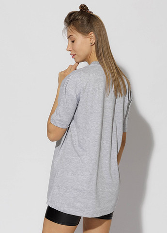 Сіра літня жіноча футболка регуляр колір сірий цб-00218984 Madmext