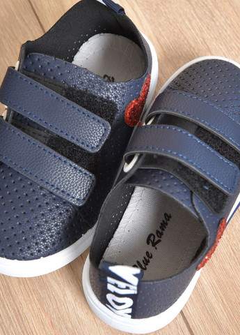 Темно-синій осінні кросівки дитячі для хлопчика демісезонні темно-синього кольору Let's Shop