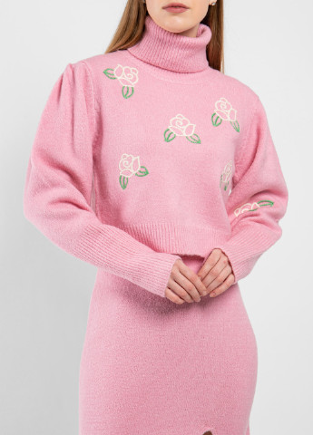 Рожевий зимовий светр No Secrets