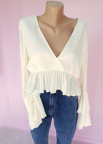 Топ з довгими рукавами Жовтий Nasty Gal (258763383)