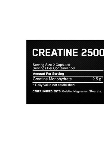 Creatine 2500 Caps 200 Caps Optimum Nutrition (258661495)