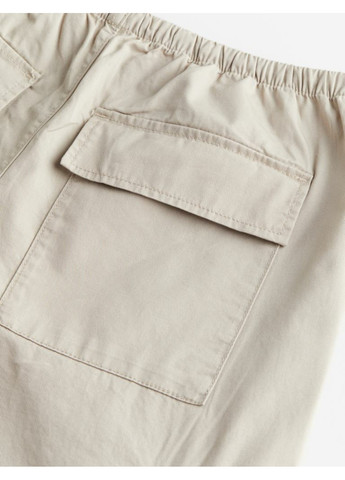 Светло-бежевые кэжуал летние брюки H&M