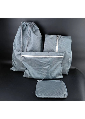 Набор комплект дорожных органайзеров боксов кейсов для одежды белья косметики аксессуаров 9 шт (475250-Prob) Серый Unbranded (263694345)