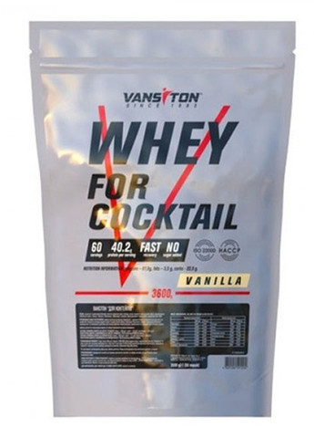 Whey For Coctail 3600 g /60 servings/ Vanilla Vansiton (258499557)