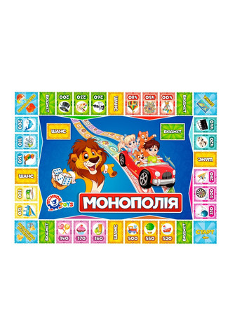 Економічна гра "Дитяча монополія" колір різнокольоровий ЦБ-00112826 ТехноК (259465694)