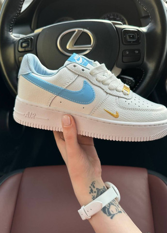 Кросівки репліка Air Force Mini Swoosh Blue Vakko білі демісезони (265229771)