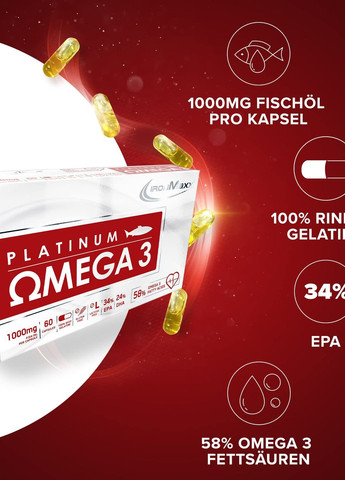 Омега-3 Platinum Omega 3 60 caps Ironmaxx (267150590)