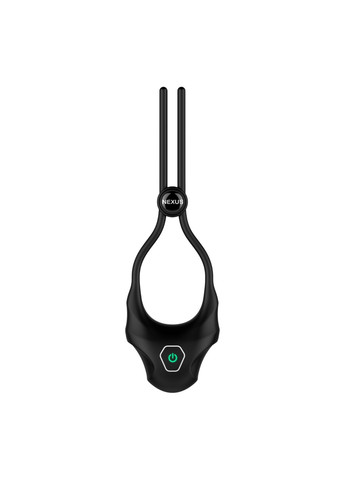 Эрекционное кольцо FORGE Vibrating Adjustable Lasso - Black Nexus (277234911)