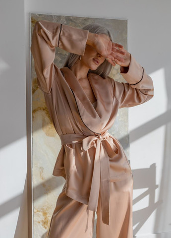 Розовая костюм в пижамном стиле "estelle" пудровый р.m/l 405862 New Trend