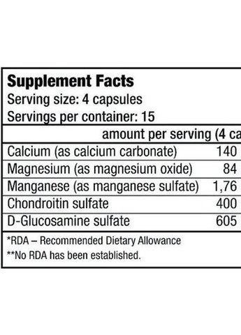 Chondroitin Glucosamine 60 Caps Biotechusa (257252352)