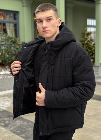 Чорна зимня куртка rockford чорний Pobedov