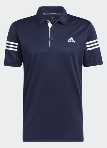 Синя футболка-поло 3-stripes adidas